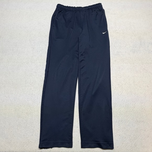 Nike Other - Vintage Nike Track Pants Navy Blue Y2K Baggy Skater Zipped Cuffs Mens Large